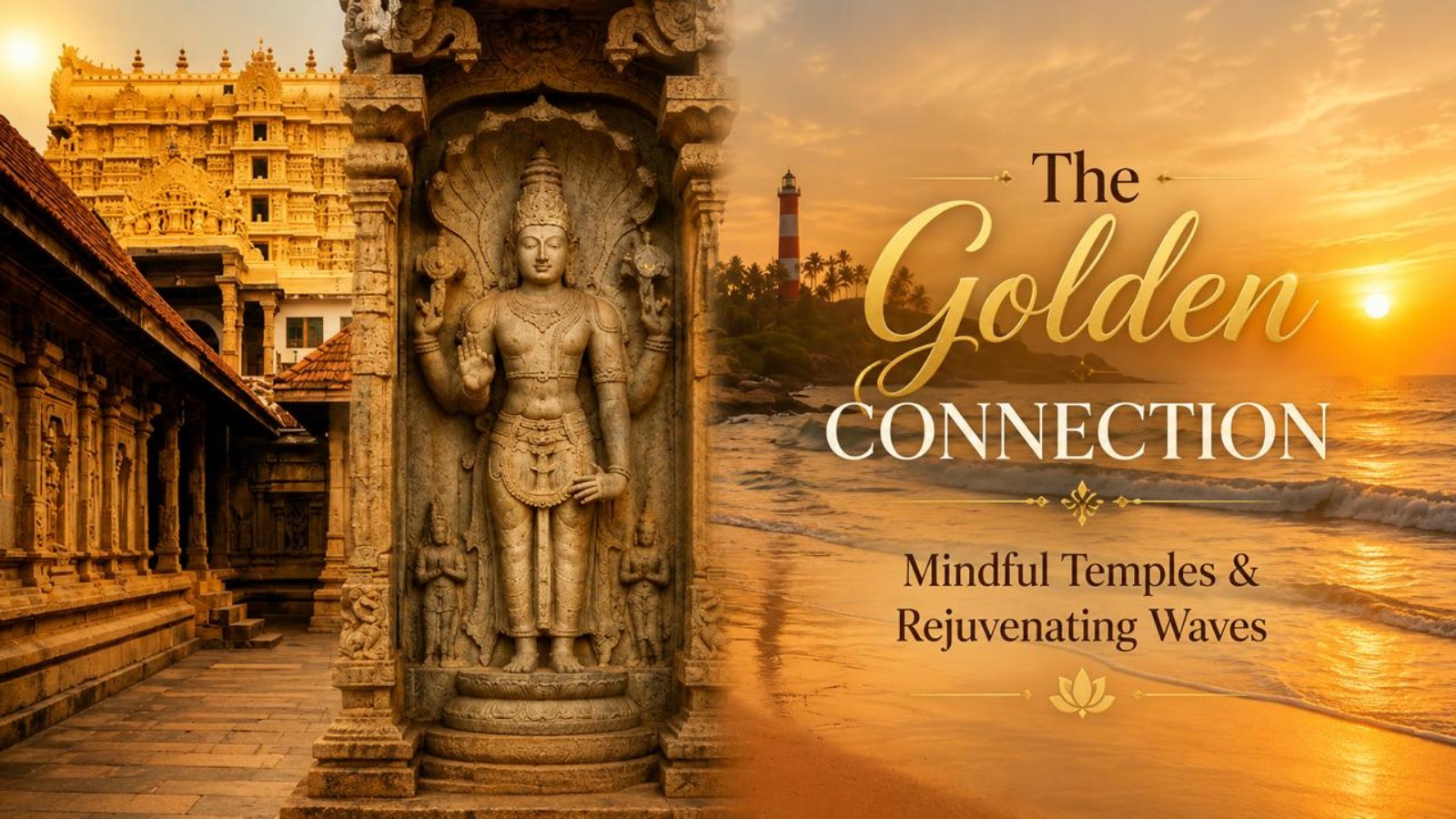 The Golden Connection: Mindful Temples & Rejuvenating Waves!